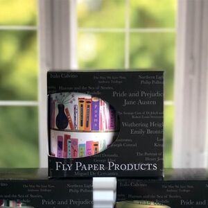 Colorful Bookshelf White 11-Ounce Ceramic Mug in Gift Box